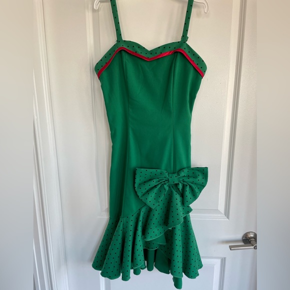Unique Vintage Dresses & Skirts - Tatyana Green Vintage Dress (Unique Vintage)